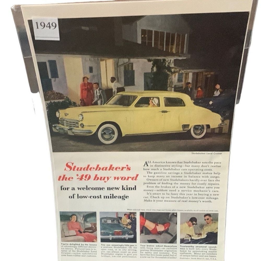 Vintage 1949 Studebaker The ‘49 Buy Word Ad Advertisement